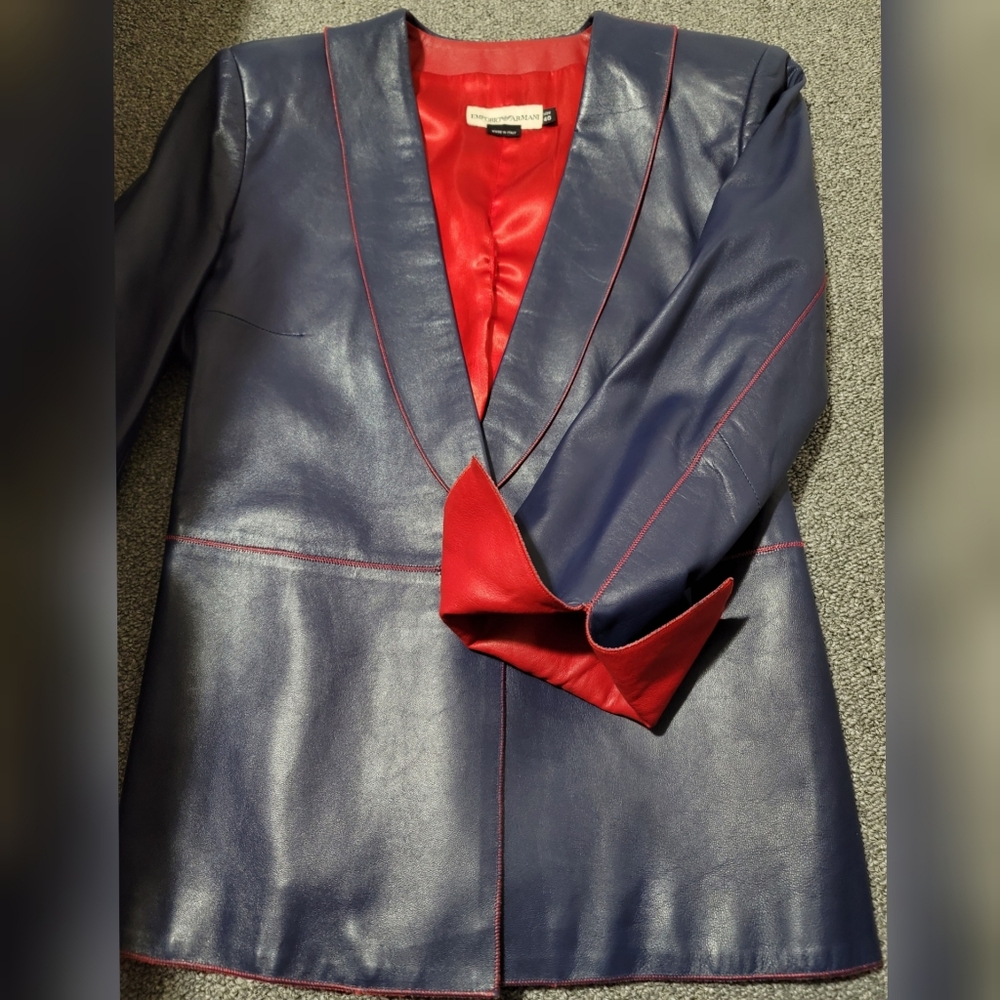 Emporio Armani Leather Jackets